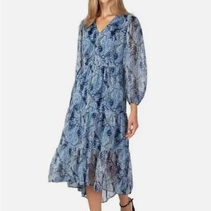 Joie Parisian Paisley tiered maxi dress size Large NEW‎